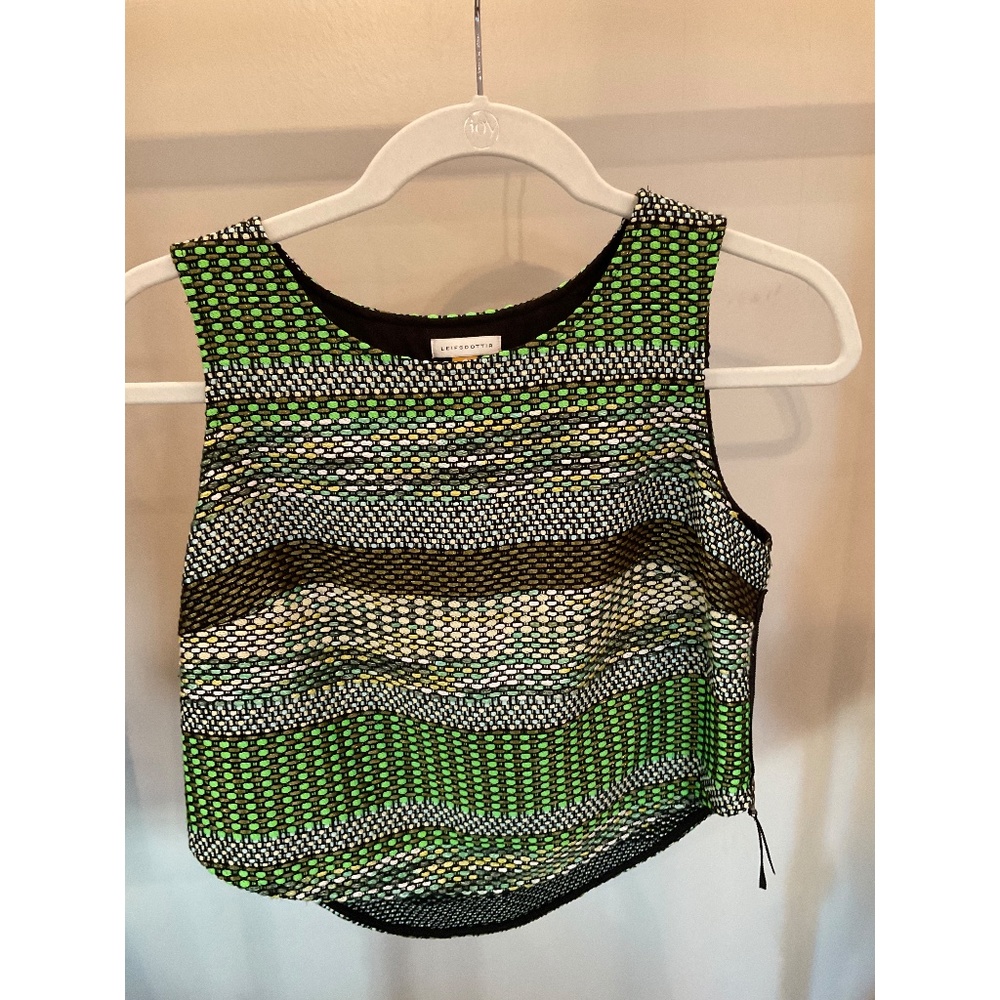Leifsdottir (via Anthropologie): Striped Jade Midi top